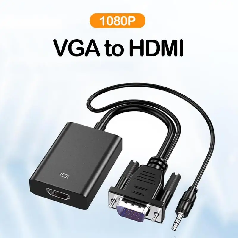  HW-2216 VGA al Convertitore di HDMI Adattatore HD Digitale Analogico Audio 3.5mm Cavo Per dispositi