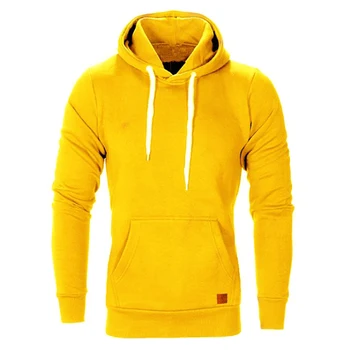 

Men Autumn Winter Warm Plus Velvet Lose Long Sleeve Casual Simple Solid Color Hoodies