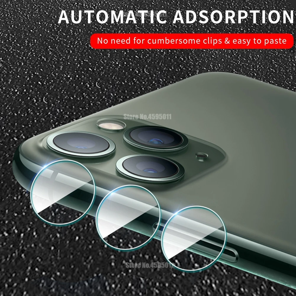 

2PCS 9D Tempered Glass For iPhone 11 Pro XS MAX XR X 7 8 Plus Camera Lens Screen Protector For iPhone 11 Pro MAX Soft Glass Film