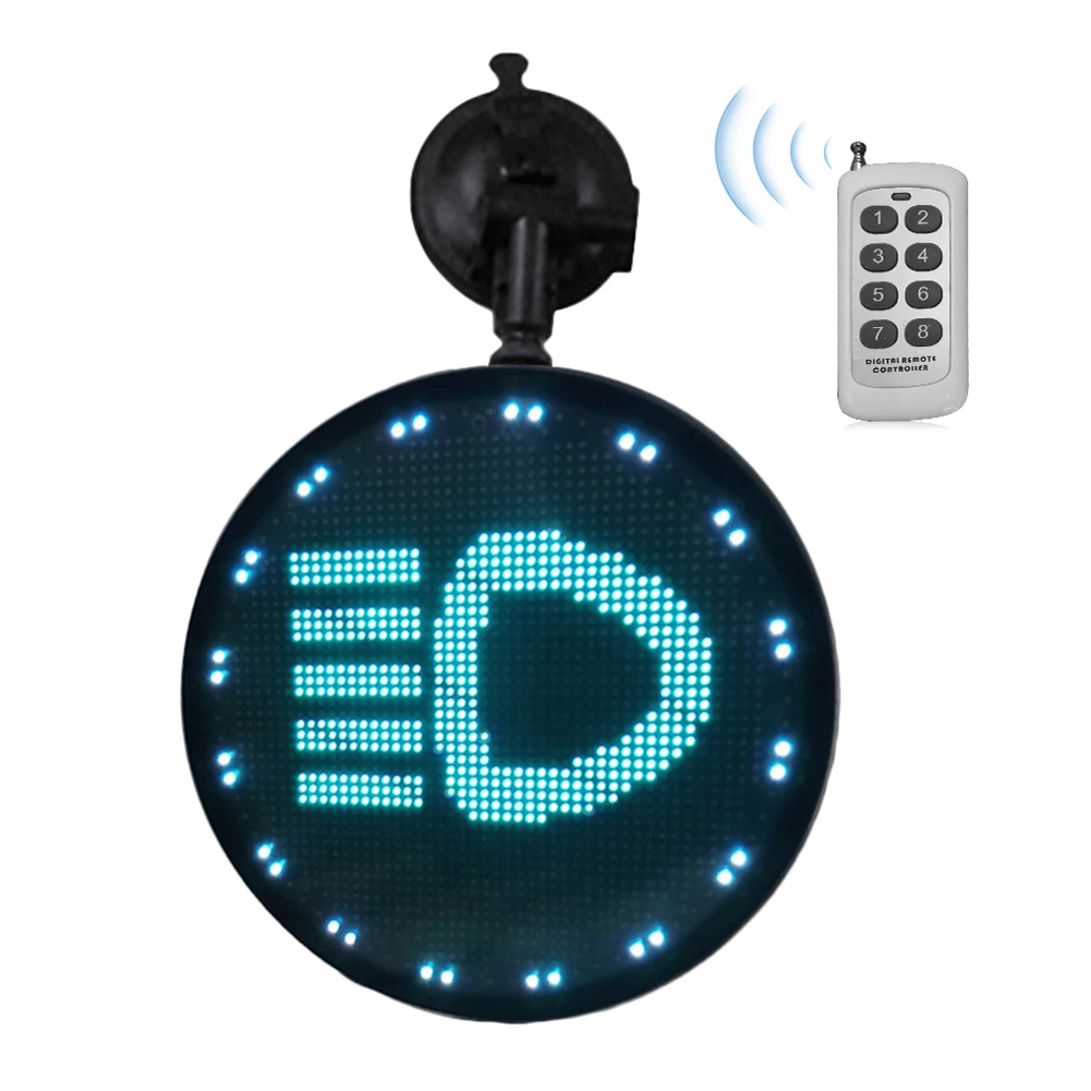 

Controlled Emoji Car Display Glow LED Light Logo with Remote Control DXY88