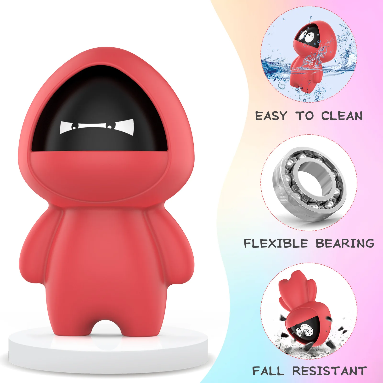 Squide&Game Action Figure Toys Multifunctional Face-changing Villain BOSS Triangle Round Square Doll Figure Christmas Gifts