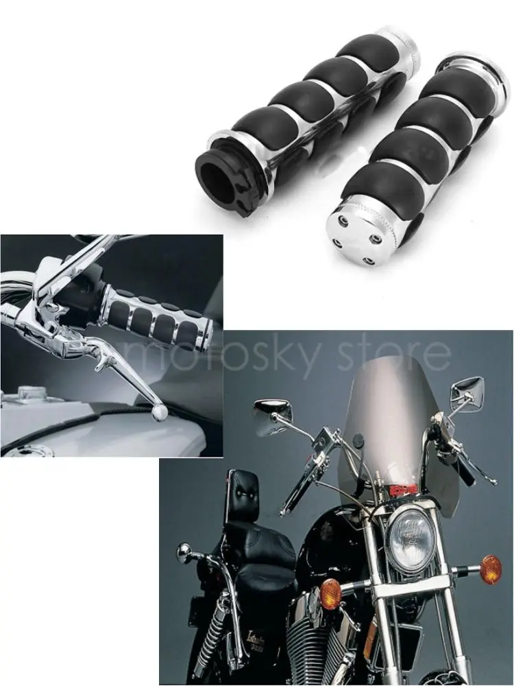 " Руль мотоцикла ручки универсальные для Kawasaki Suzuki Yamaha Harley Кафе Racer Bobber Touring