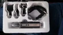 Kemei-cortadora de pelo 4 en 1 para oreja y nariz, maquinilla de afeitar profesional, indolora, para cejas y vello Facial