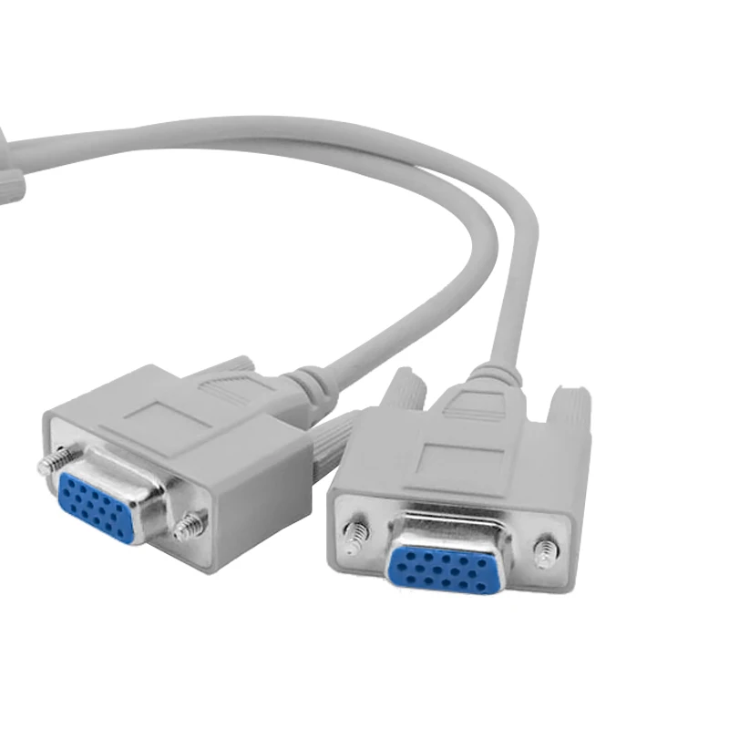 15 Pin VGA папа 2 Женский Y сплиттер видео Кабель SVGA монитор адаптер удлинитель