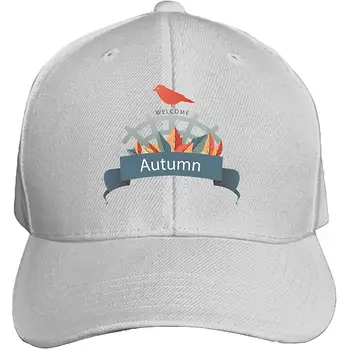 

EIGTU Autumn Snapback Cap Flat Bill Hats Adjustable Blank Caps for Men Women