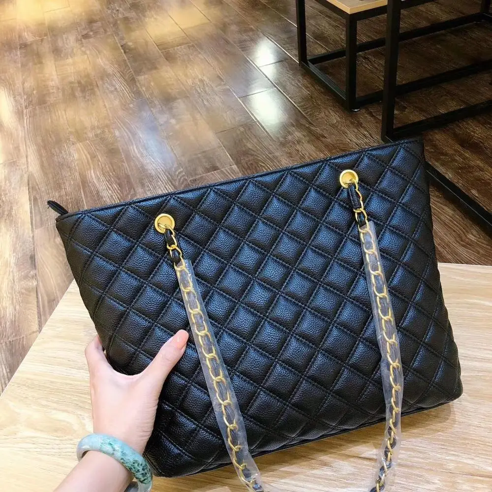 

PU Leather Luxury Handbags Women Bags Designer Leather Chain Large Shoulder Bags Tote Hand Bag Fashion Lattice Crossbody Bags