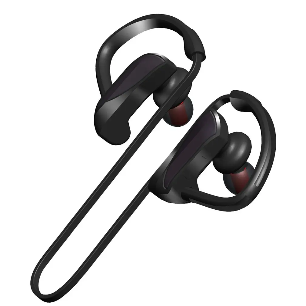 Черный шейный ремешок беспроводные наушники Bluetooth спортивные наушники-вкладыши с защитой от пота наушники с шумоподавлением
