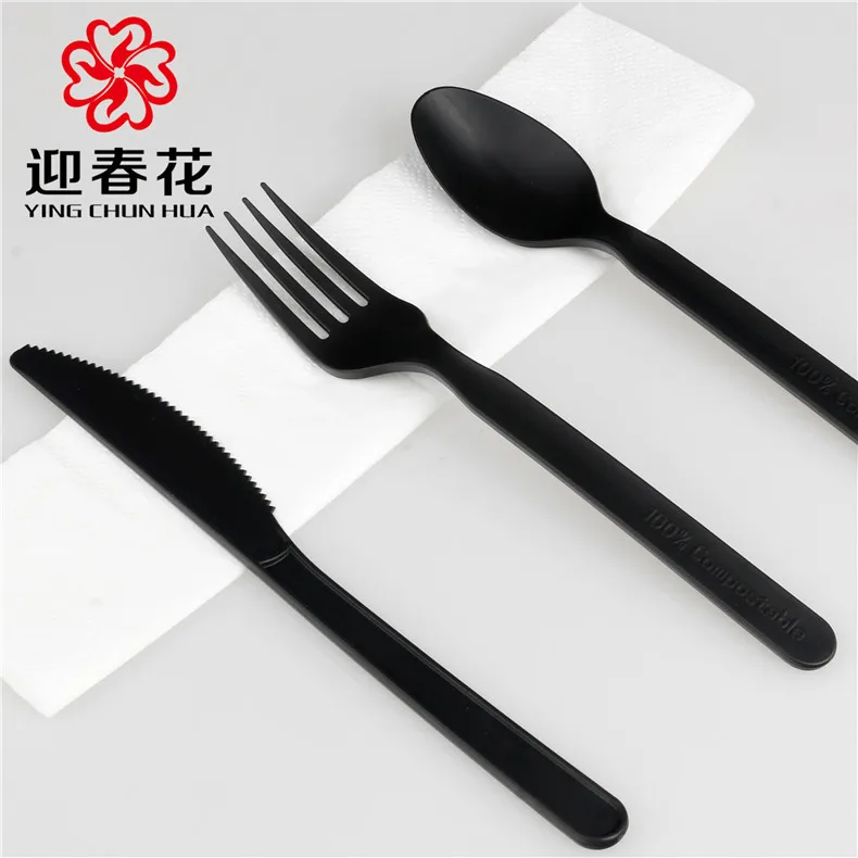 

Hot Sales c pla High-temperature Resistant Corn Starch Disposable Knife Fork Spoon Biodegradable Environmentally Friendly Plasti