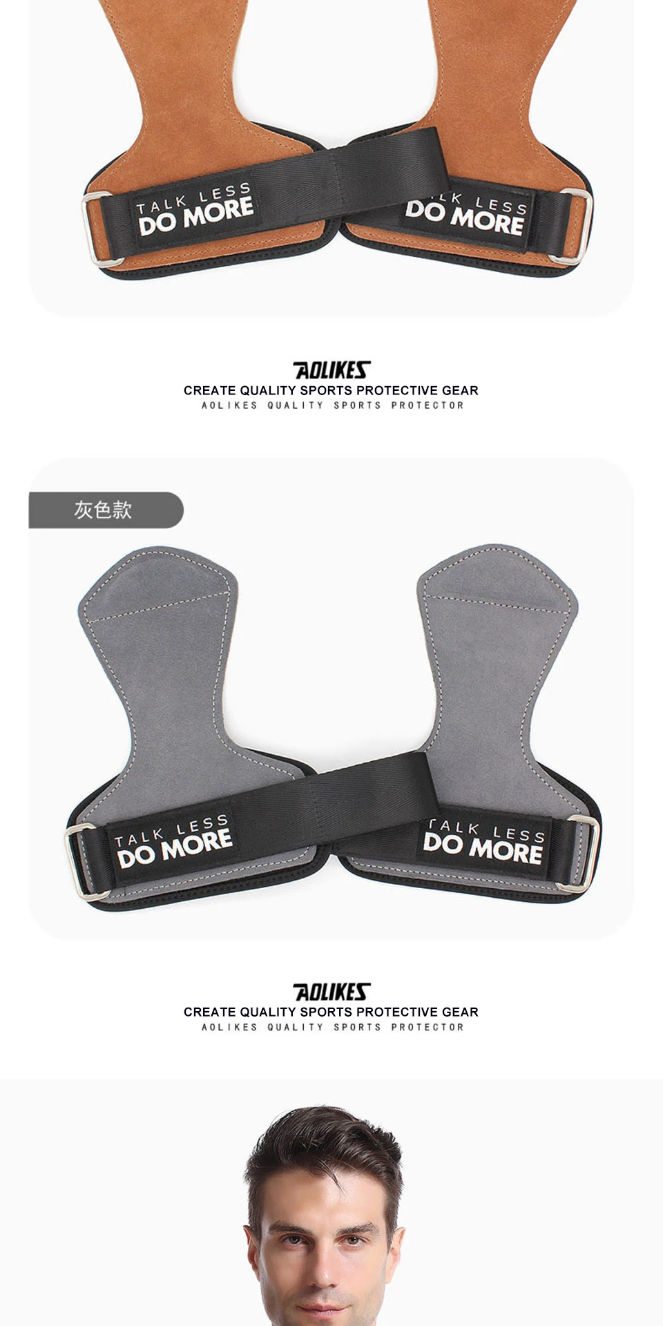 Gants De Fitness En Cuir - Paume Pleine Fleur, Conception Ouverte Respirante - Crossfit, Musculation, Traction, Gym