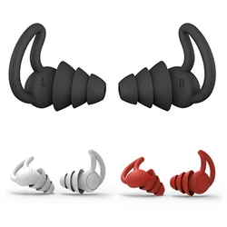 Bouchons d'oreille à réduction de bruit, 1 paire, 3 couches, en Silicone souple, pour les Concerts, les études, isolation phonique, oreillettes sans danger pour l'audition 