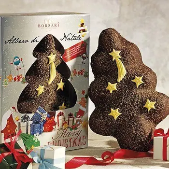 

Panettone Árbol de Navidad con crema gianduia 800gr