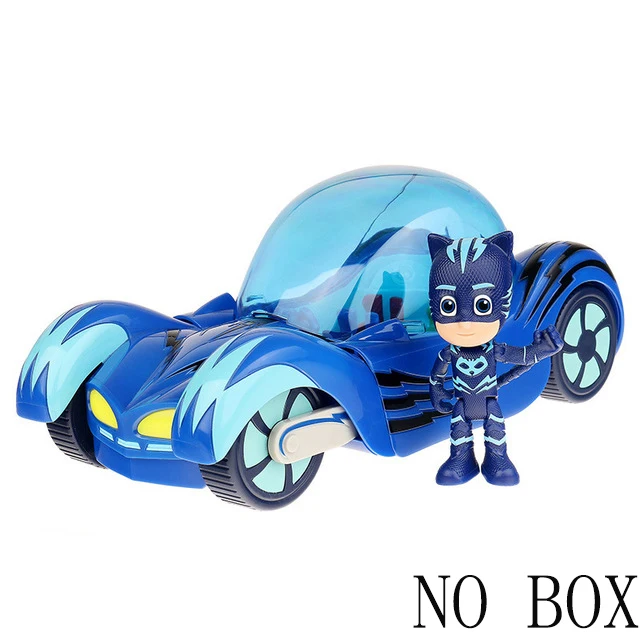 NO BOX PJ Маски Грег роскошный Кот автомобиль Коннор кошка Малыш Сова девушка Летающий стена человек Аниме Фигурки игрушки для детей подарок на день рождения 7D08 - Цвет: NO BOX