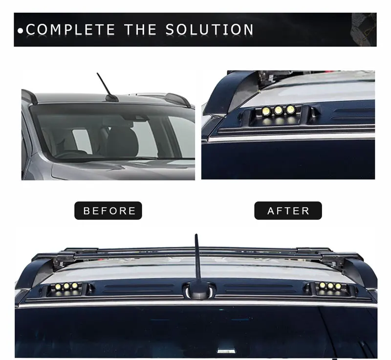 УГЛЕРОДНЫЙ led raptor спойлер на крышу для Chevrolet Colorado Holden trailblazer Isuzu dmax автомобильные аксессуары YCSUNZ