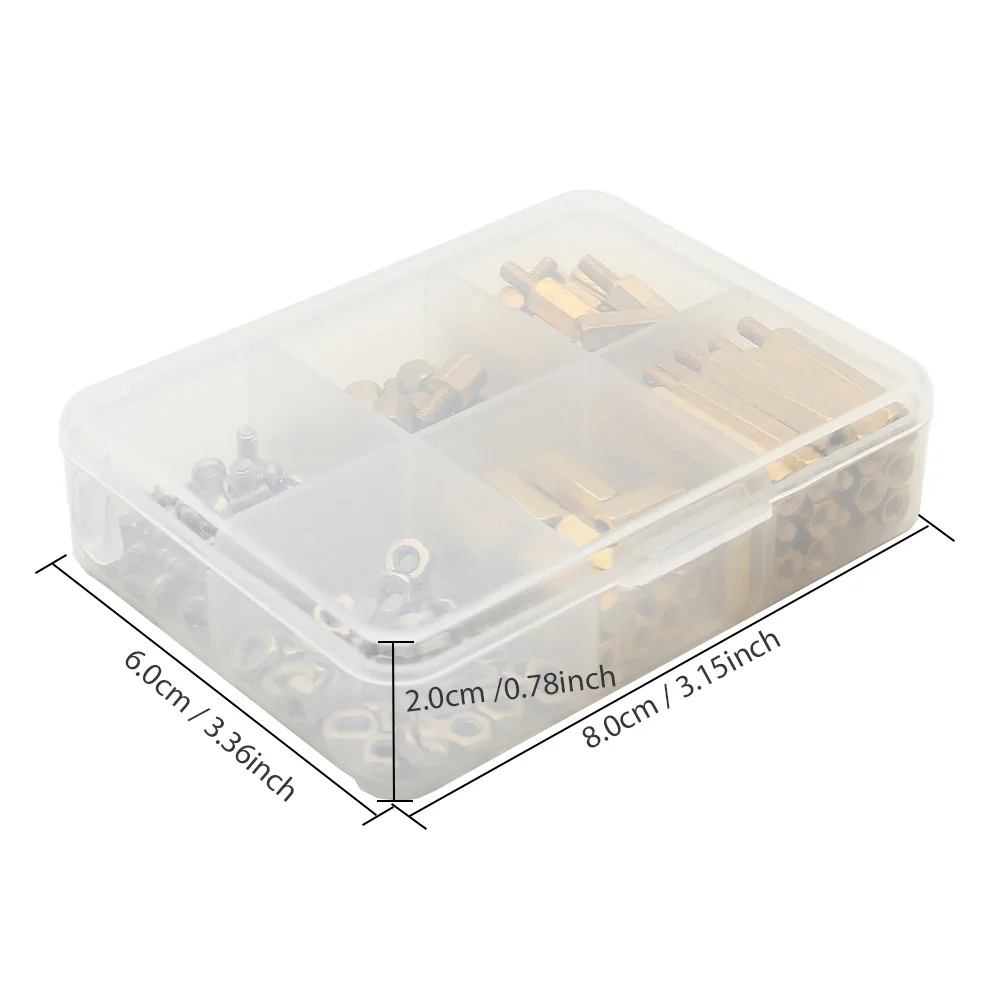 Raspberry Pi 120 шт. M2.5 серия шестигранные латунные втулки+ гайки+ Винты Комплект аксессуаров для Raspberry Pi 4 Модель B/3B+/3B/2B/B