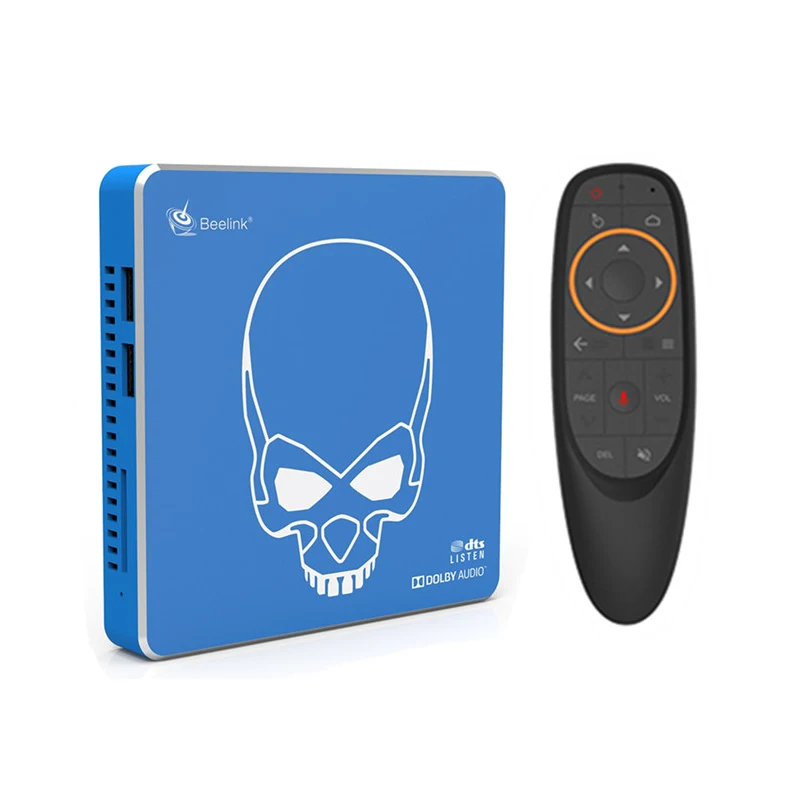 Beelink GT-King Pro tv Box Android 9,0 4G+ 64G Amlogic S922X-H Hi-Fi без потерь звук с Dolby Audio 2,4G+ 5,8G wifi - Цвет: Синий