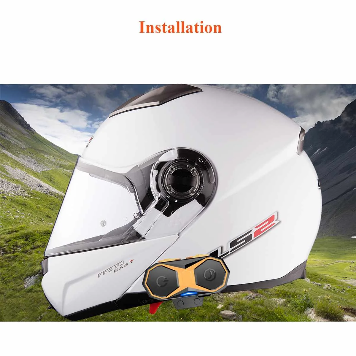 2 шт. Pro moto rcycle шлем bluetooth гарнитура moto rcycle домофон moto 3 Rider 1000 м беспроводной Intercomunicador BT Interphone