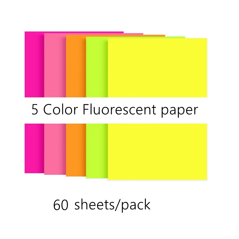 60sheets Набор бумаги для оригами, квадратная А4, детский сад, дети и дети начальной школы, ручная работа, 8 K, 5 цветов, бумага для вырезания, цветная - Цвет: 60sheets