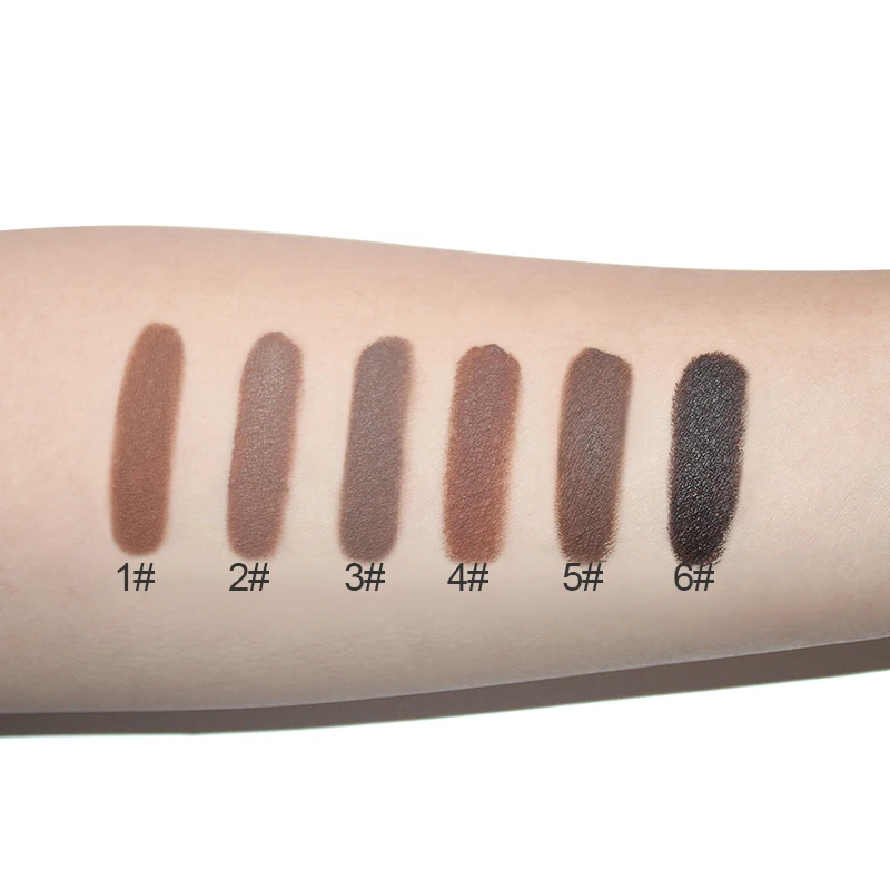 Professional Makeup Eyebrow Gel Tattoo 6 Colors Eyebrow Enhancer Brow Tint Eye Brow Cream with Brow Brush Tools