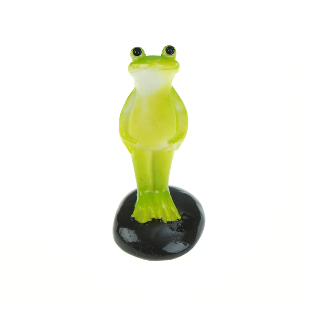 Cute Animal Frog Home Micro Gnomes Figurines Kawaii Miniatures Terrarium Dollhouse Decor Ornaments DIY Furniture Toys