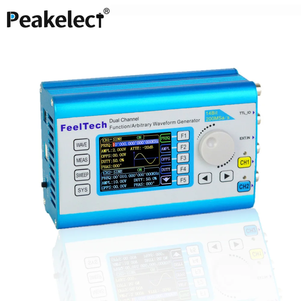 FY2300 12MHz Arbitrary Waveform Dual Channel DDS Signal Generator Sine wave 200MSa/s Sampling rate 100MHz Frequency meter | Инструменты