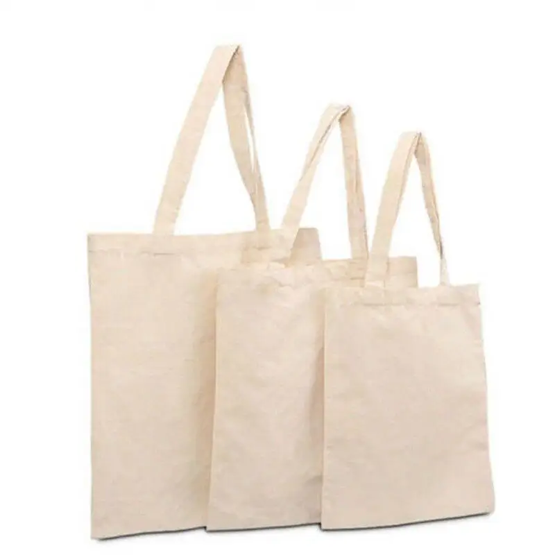 Creamy White Plain Shopping Shoulder Tote High Capacity DIY Environmental  Friendly Shopper Bags Cotton Canvas Bag Handbags Gifts - AliExpress