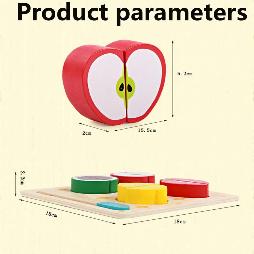 Dadaism ролевые игры режущая игрушка кухонная деревянная игрушка растительная пища для маленьких детей Ролевые Игры развивающие игрушки