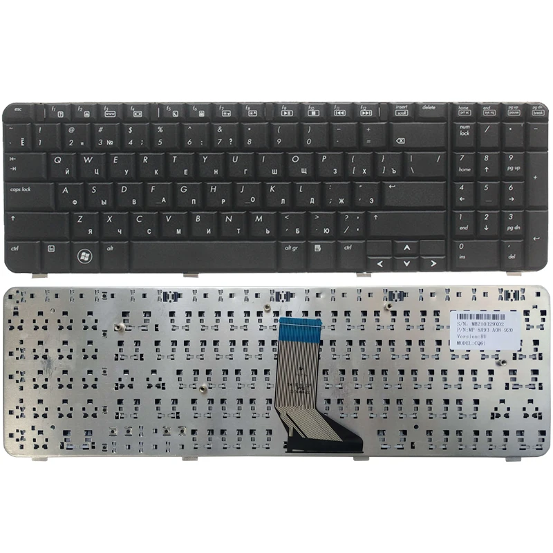 Клавиатура для ноутбука HP Compaq Presario CQ61 G61 CQ61-100 CQ61-200 CQ61-300 NSK-HA60R 9j. N0y82.60r AE0P6700310
