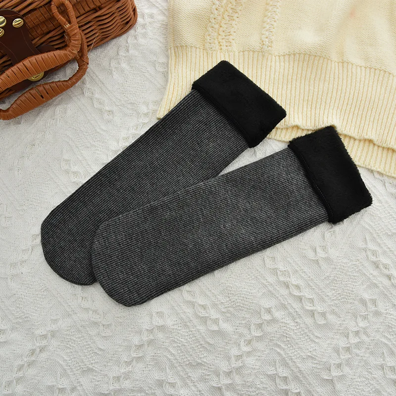 1 шт/PK осень зима женщины утолщаются термо-носки/поддельные меховые носки/бархатные носки