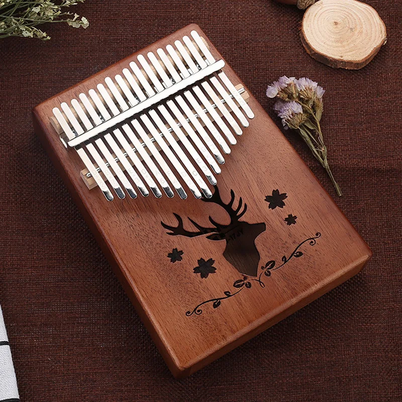

Kalimba 17 key Thumb Piano Beautifully Musical Instruments Mahogany Thumb Piano Portable Hight Quality Wood Finger Percussion