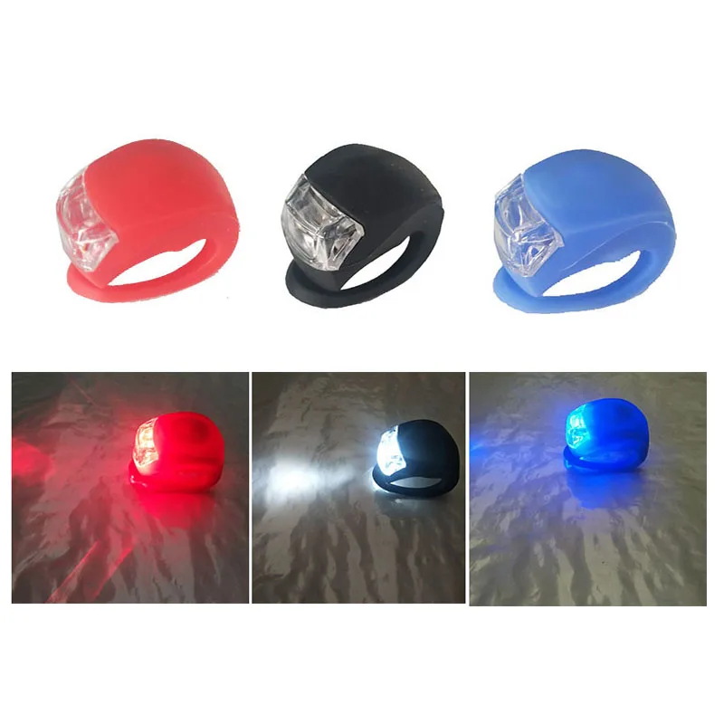 

LED Bike Light Silicone Bicycle Lights Waterproof Bike Tail Rear Wheel Spoke Light MTB Bicycle Front Lights Cycling Accessories