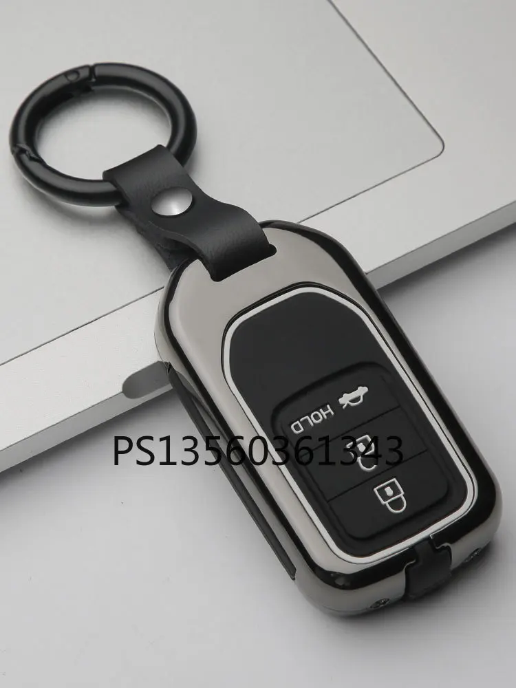

Suitable for Honda Key Case Accord Civic Crown Road XRV HR-V Lingpai Envix CR-V Haoying Car Key Case Aluminum Alloy Shell Buckle