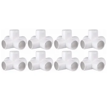 

PVC Pipe Fittings for Building Furniture and Cool Structures(1 Inch, 5-Way Elbow, Pack of 8)