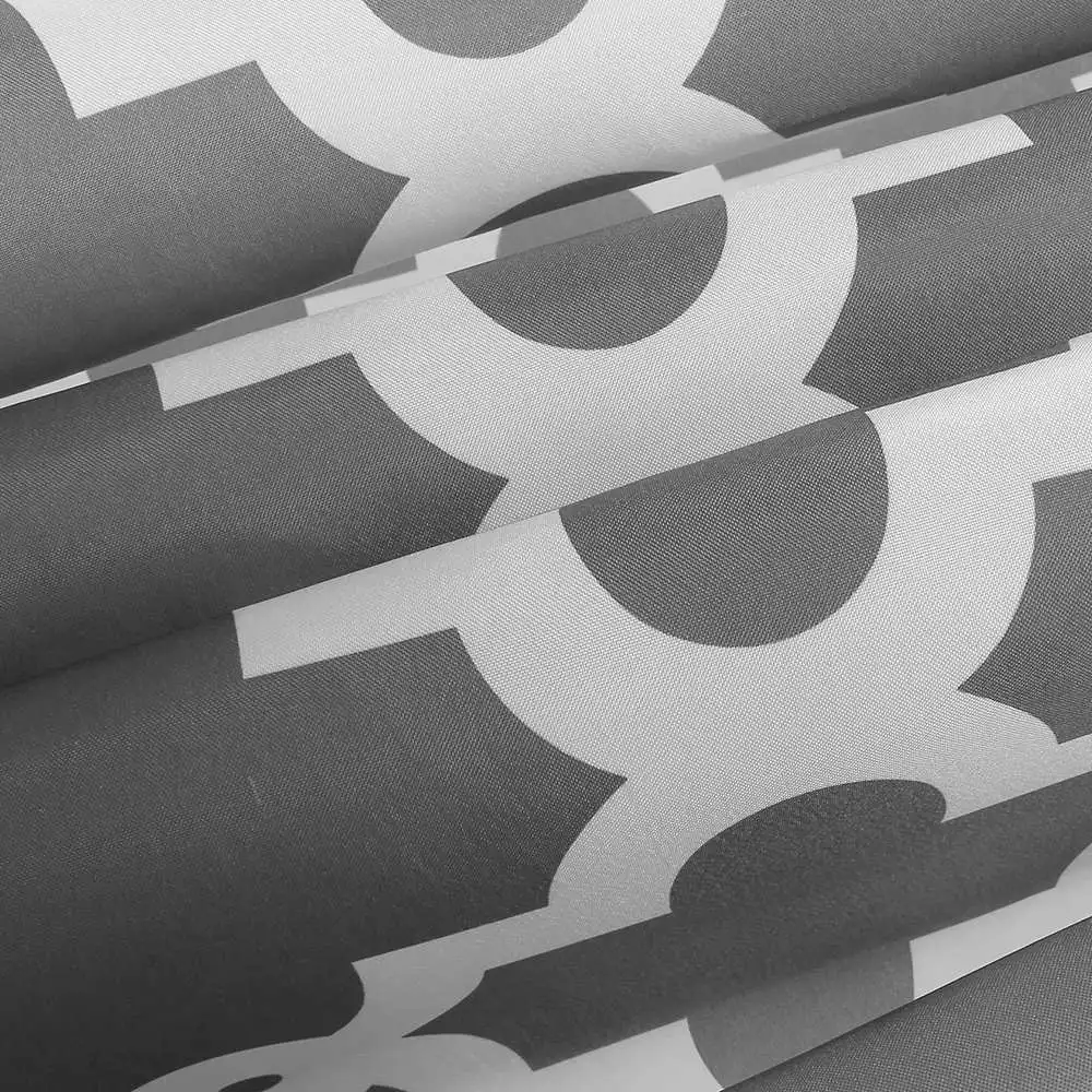 New Grey/Blue Plaid Printing Bathroom Shower Curtain Waterproof Polyester Curtain For Toilet Bathroom With 12 Hos 180x180cm