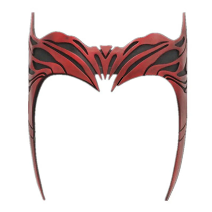 

Takerlama Halloween Scarlet Cosplay Headband Red Witch Costumes Headwear Resin Masks Party Costumes Prop