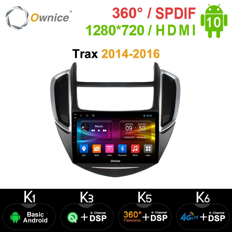 Ownice Android 10 0 360 Panorama DSP SPDIF Octa Core автомобильный DVD радиоплеер GPS k3 k5 k6 Для CHEVROLET Trax 2014 2016