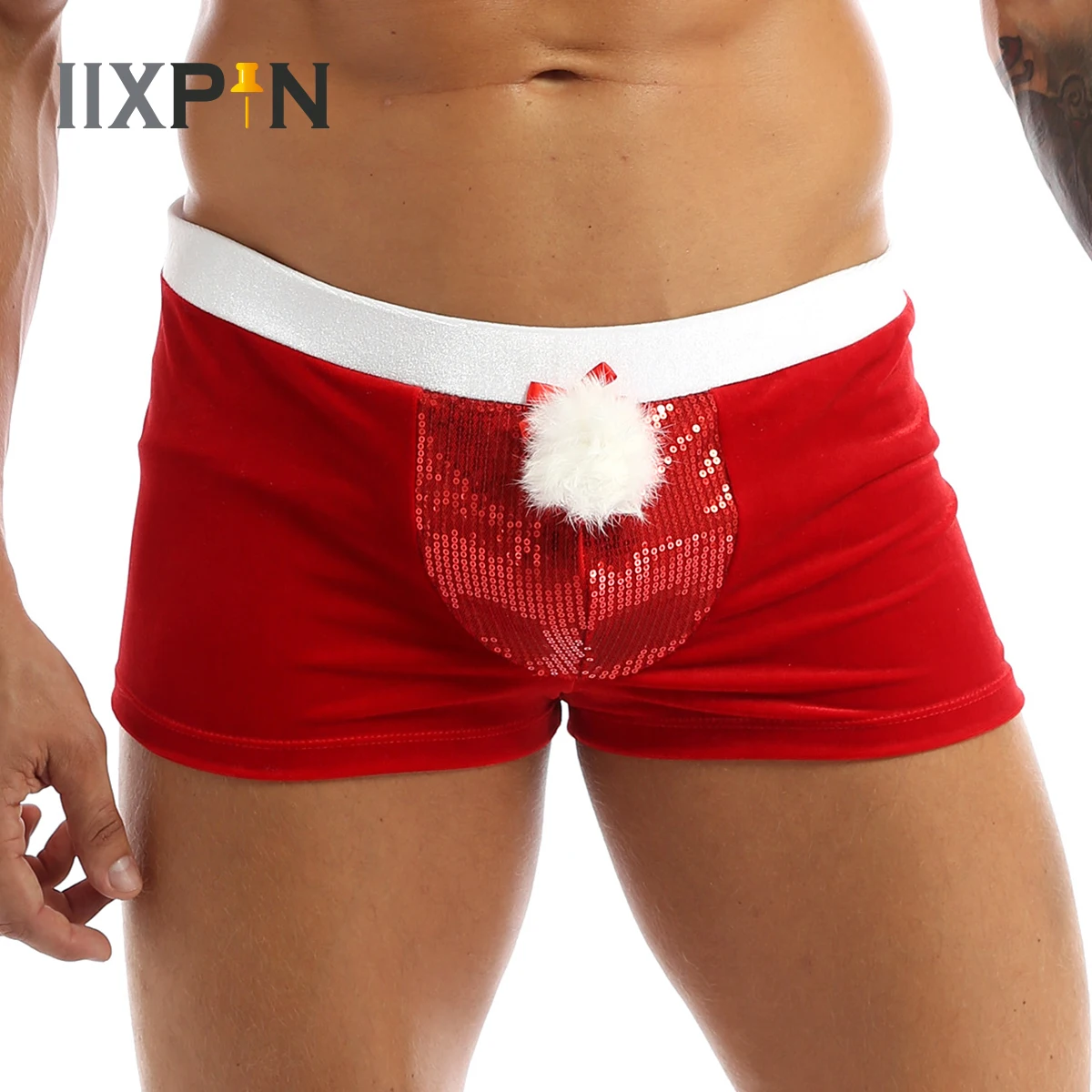 Capodanno rosso Mens Lingerie velluto vacanze natalizie Boxer intimo  mutande uomo Sexy costumi di Halloween regalo di natale|Boxer| - AliExpress