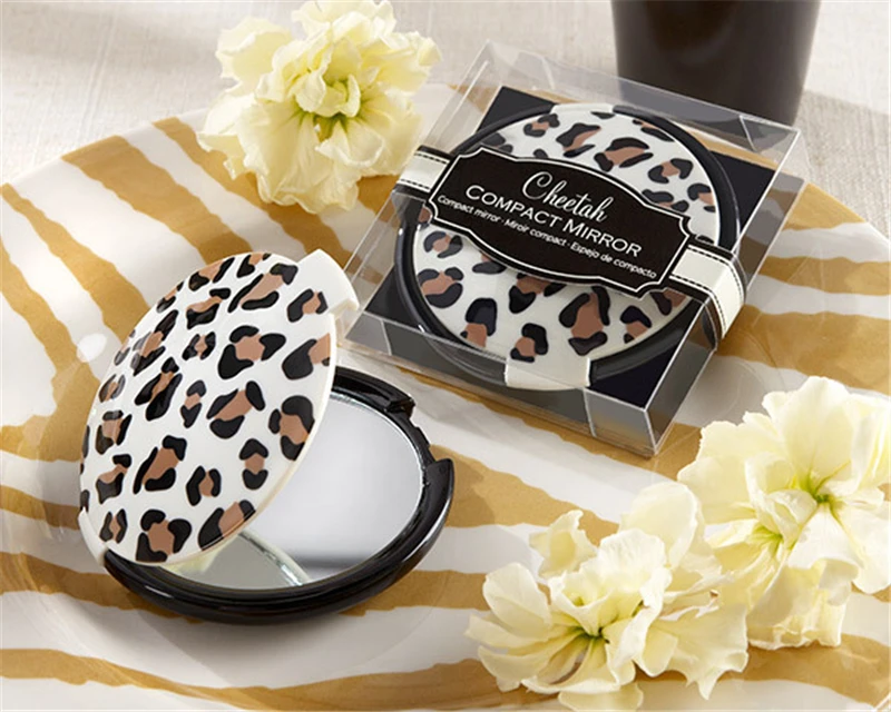 

2019 Nice Gift European Leopard Solid Mirror Wedding Ceremony Party Favors with Gift Box Packaging