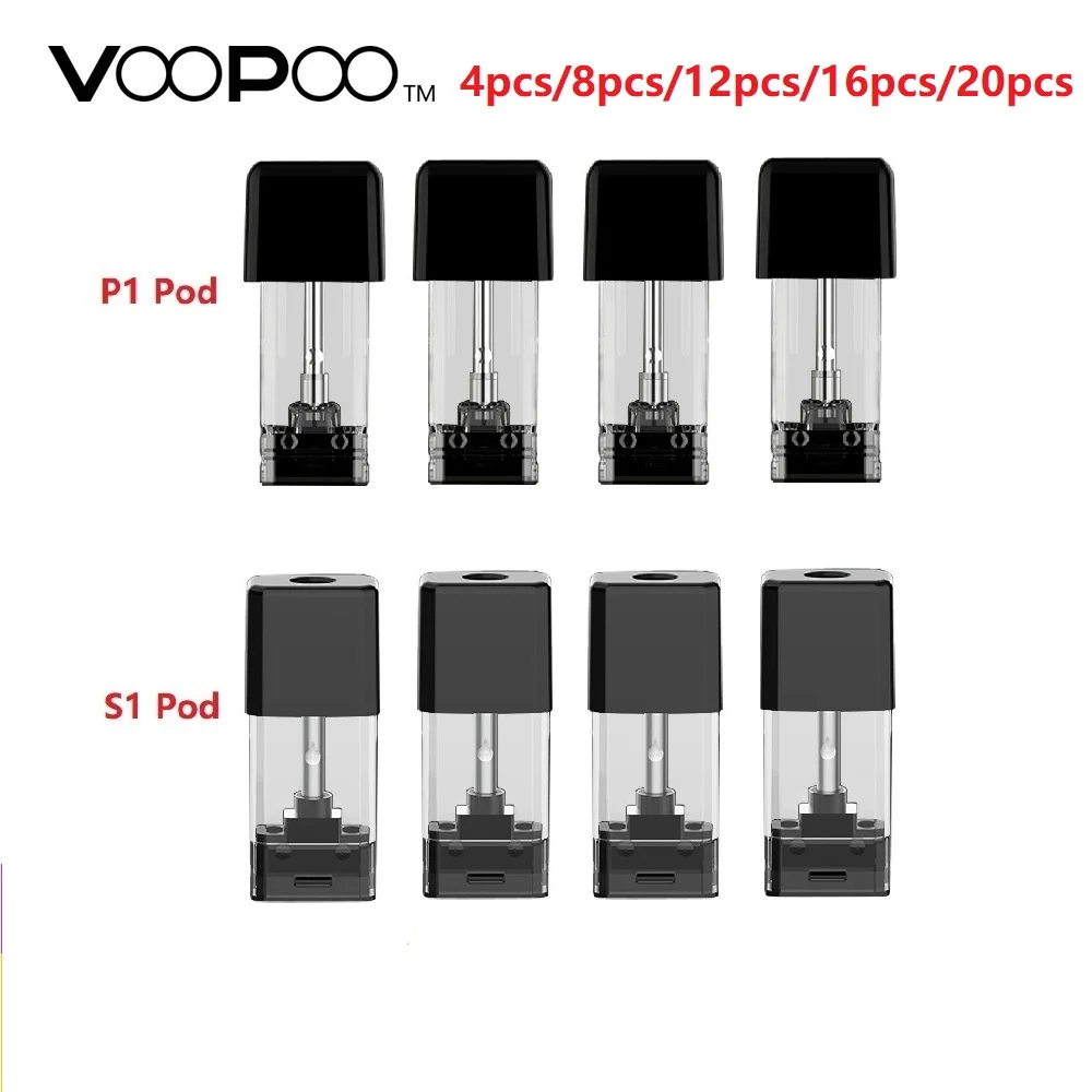 До 12 шт. VOOPOO перетащите нано-Pod картридж 1 0 мл Pod-S1 wi/ 1.8ohm катушки и 6 Pod-P1 1.5ohm для NANO |