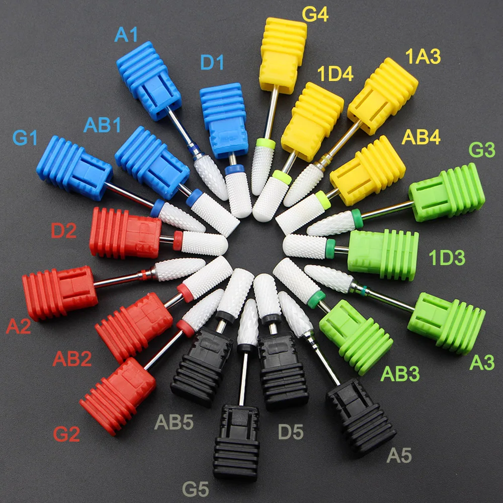 

28 Type Ceramic Nail Drill Bit Milling Cutter For Nail Manicure Machine Accessories Nail Files Manicure Cutter Nail Art Tools