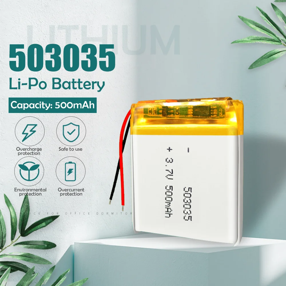 Литий полимерная аккумуляторная батарея 3 7 в 500 мАч 503035 для GPS MP3 MP4 DVD bluetooth