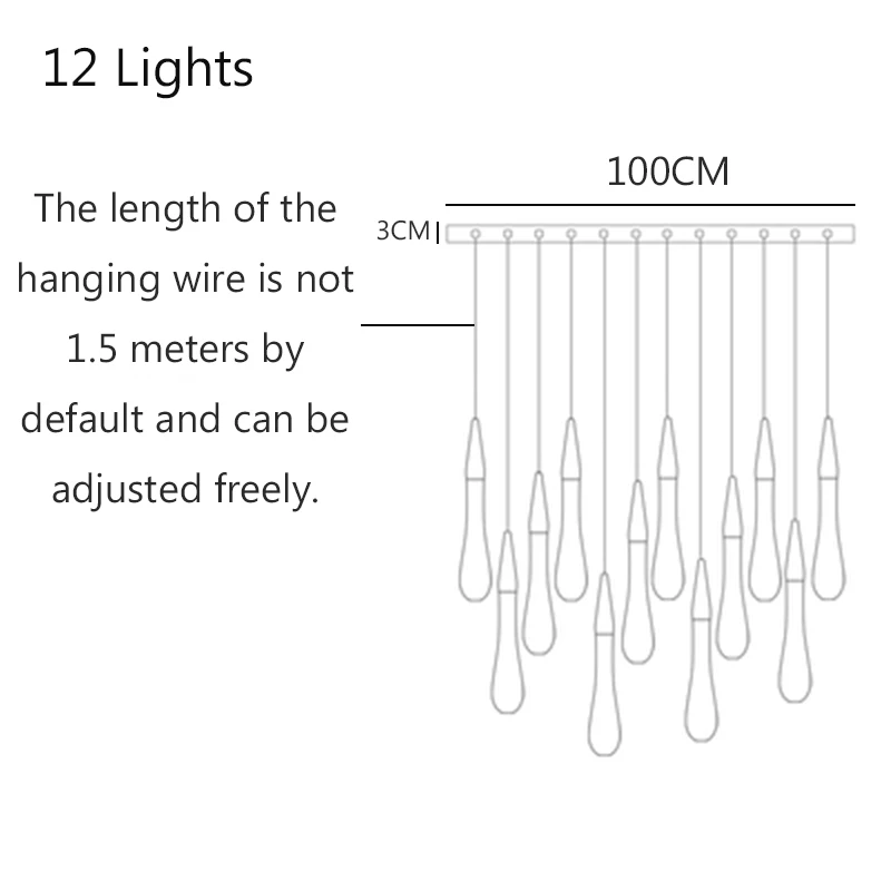 12 Lights Современная хрустальная люстра Youlaike, гостиничный зал, кухня, чердак, лестница, светильник, Декор, бар, ресторан, Скандинавская лестница, люстра, светильник ing - Цвет абажура: 12 Lights