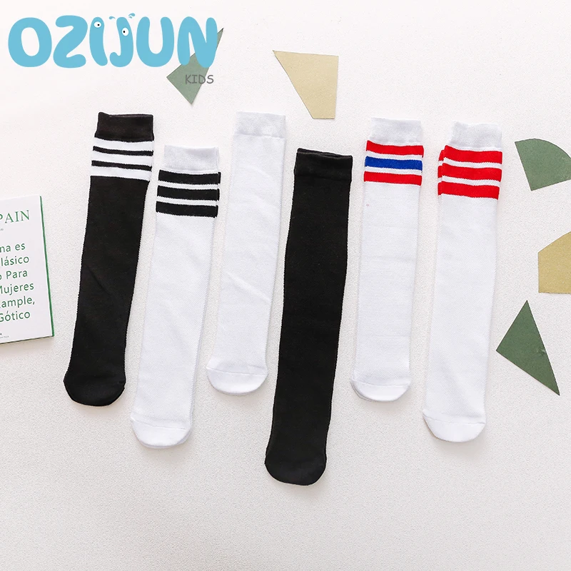 Toddlers Kids Cat Ear Knee High Socks Cotton Hosiery Xmas Stocking Grey 2-4Y