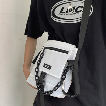 

Chain Messenger Bag Female Ins Fashion Small Bag Nylon Cloth Shoulder Bag 2020 New Wild Street Trend Hot Bag Bag