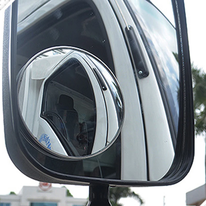 uxcell 1.5 Stick-on Convex Round Blind Spot Mirrors 2 Pcs 