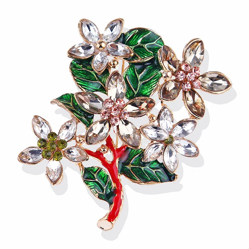 

Lan hao Europe And America Flower Brooch Corsage Women's Tennis Red-Silk Scarves pi jian kou Alice Fairy Wishing Tree Brooch