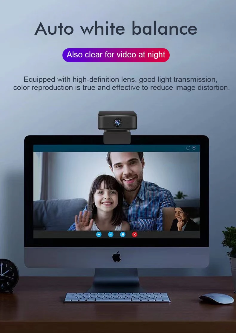 câmera web com microfone usb webcam para