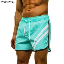 Летние мужские спортивные шорты для фитнеса, бодибилдинга, бегунов, быстросохнущие, крутые шорты, штаны, мужские повседневные пляжные Брендовые спортивные штаны