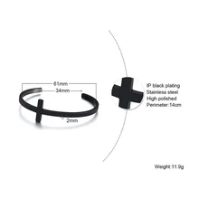 FXM, нержавеющая сталь, модное ювелирное изделие, подарок на день рождения, роза, много, черный крест, узор, мужской популярный стиль, черный, одиночный стиль