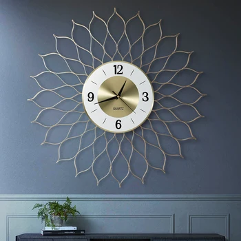 

American Luxury Living Room Clock Mute Modern Simple Clock Creative Atmosphere Decoration best selling 2020 products