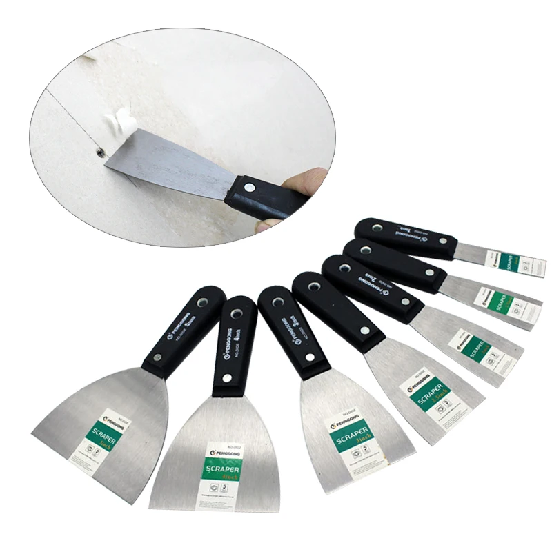 4/7pcs Putty Knife Set 1"1.5" 2" 2.5" 3" 4" 5" Putty Knife Paint Putty Knife Scraper Blade Putty Knife Tool Bag 2